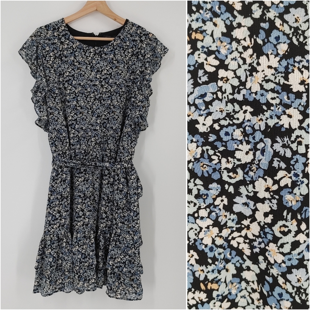 Dynamite Danielle Floral Chiffon Dress